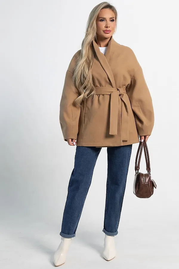 Пальто Мелания LADY TAIGA, кэмел - фото 2