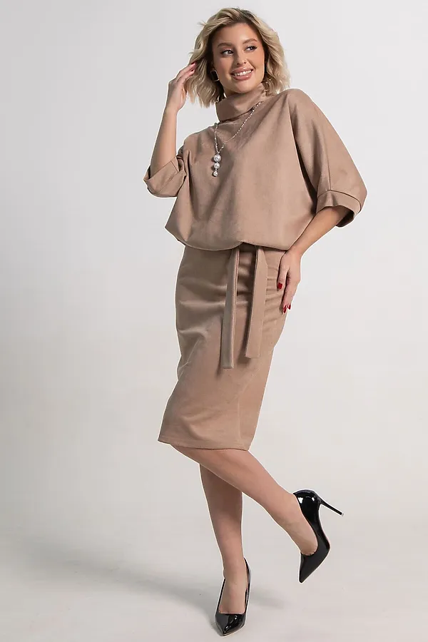 Платье Антония LADY TAIGA, капучино - фото 2