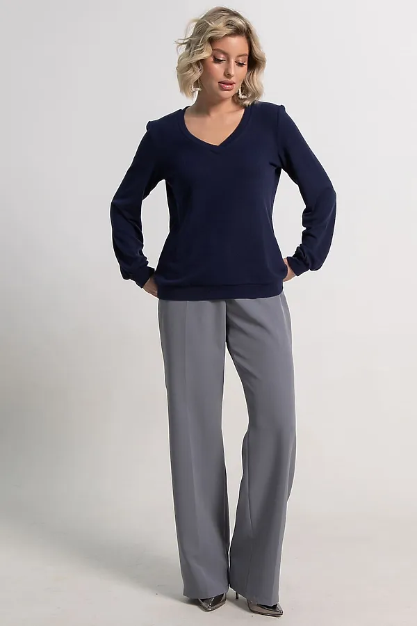 Джемпер трикотажный Мелоди LADY TAIGA, синий - фото 2