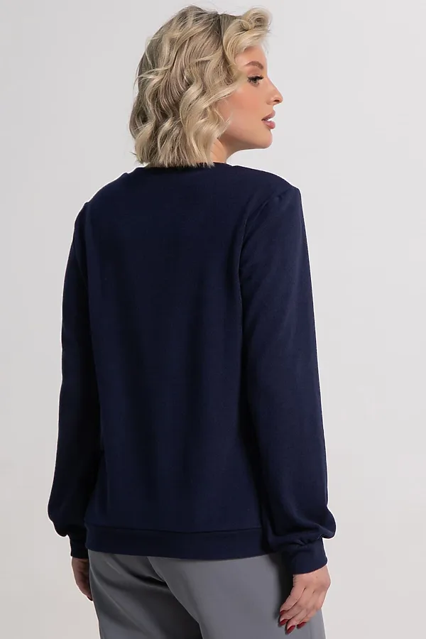 Джемпер трикотажный Мелоди LADY TAIGA, синий - фото 2