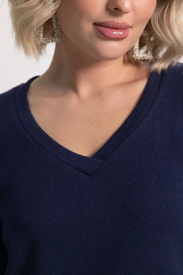 Джемпер трикотажный Мелоди LADY TAIGA, синий - фото 2