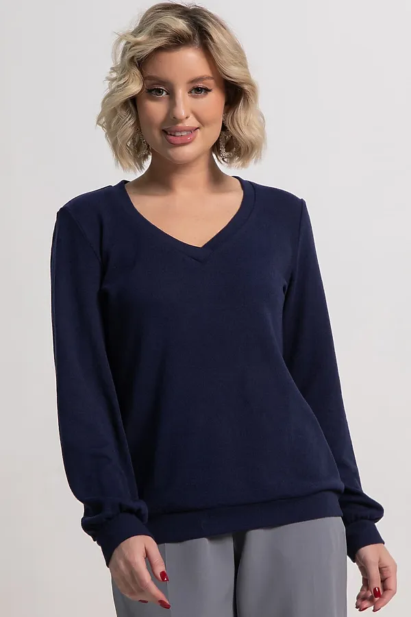 Джемпер трикотажный Мелоди LADY TAIGA, синий - фото 2