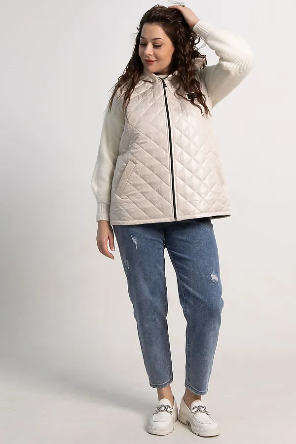 Жилет утепленный Дориана LADY TAIGA, бежевый - фото 2