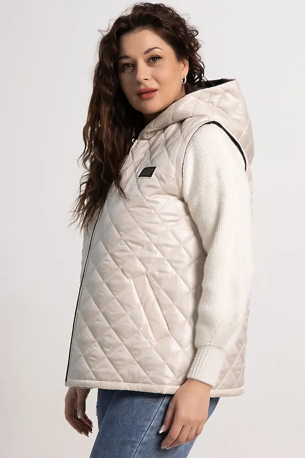 Жилет утепленный Дориана LADY TAIGA, бежевый - фото 2