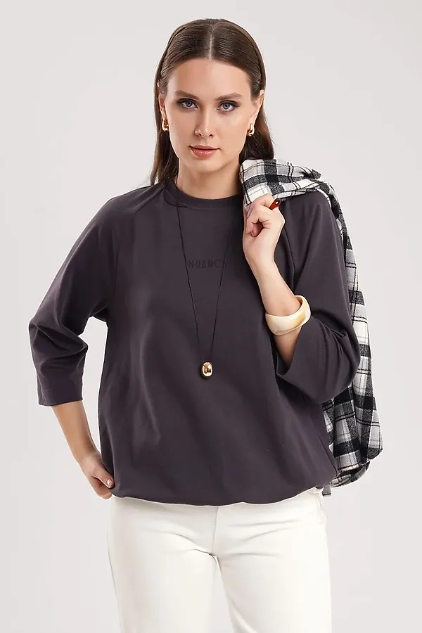 Джемпер CLEVER, т.серый - фото 2