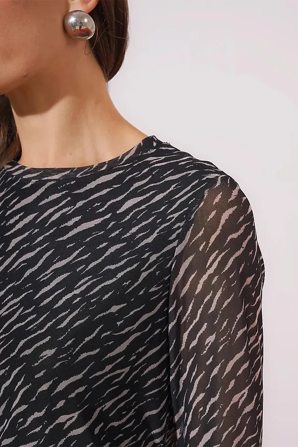 Джемпер CLEVER, чёрный/св.бежевый - фото 2