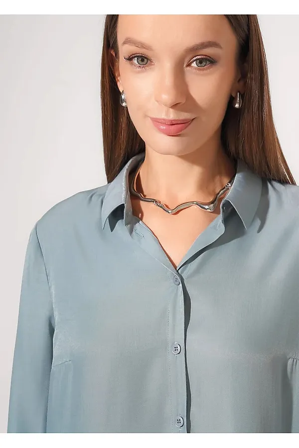 Блузка CLEVER, зелёный - фото 2