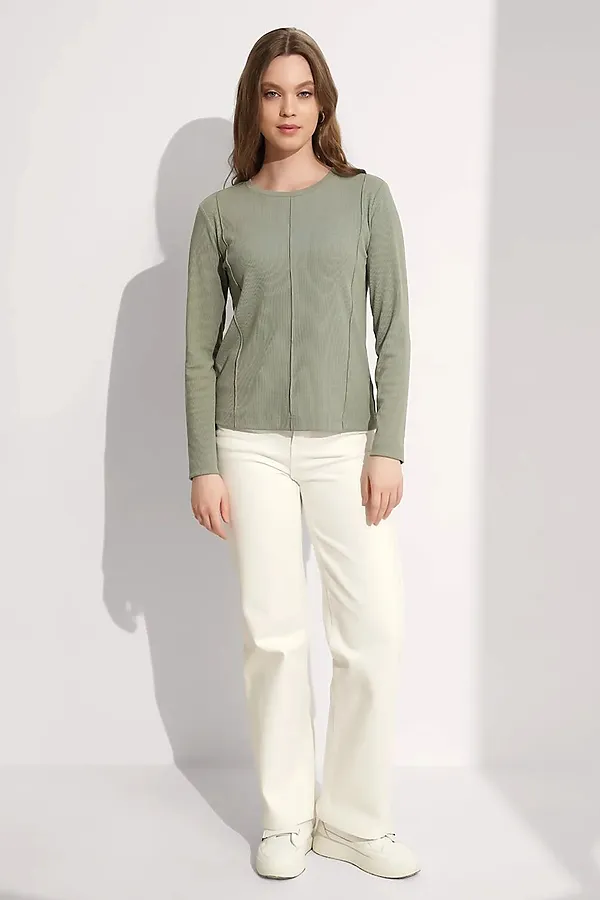 Джемпер CLEVER, хаки - фото 2