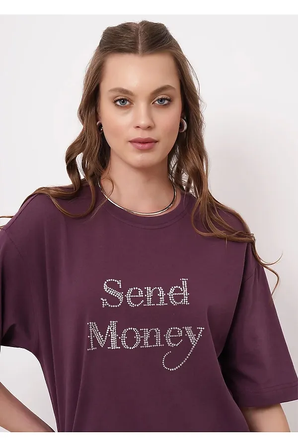 Футболка CLEVER, сливовый - фото 2