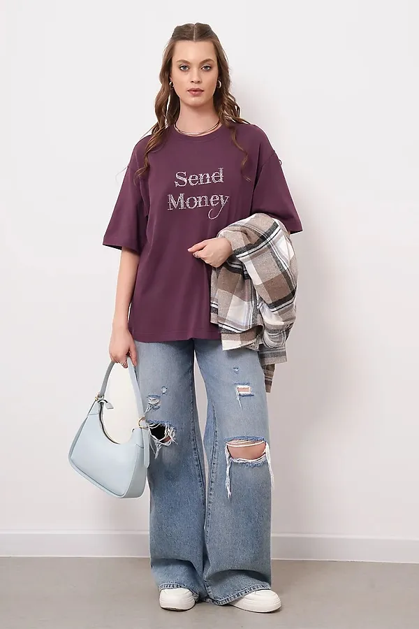 Футболка CLEVER, сливовый - фото 2