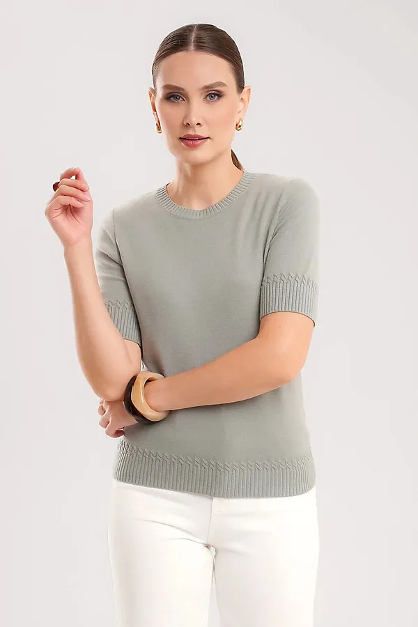 Джемпер CLEVER, св.хаки - фото 2