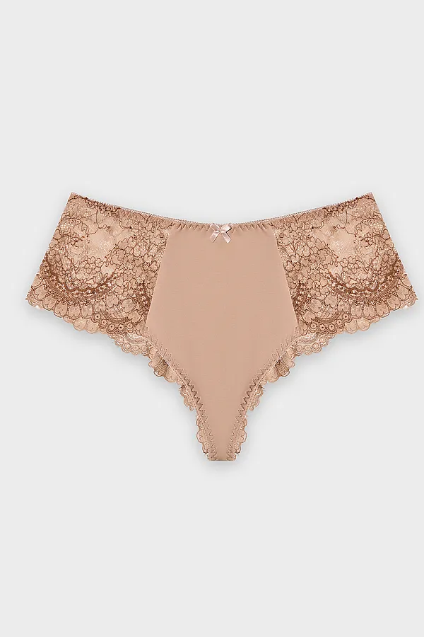 Трусы женские MARK FORMELLE, цветы на телесном - фото 2