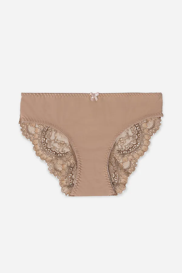 Трусы женские MARK FORMELLE, цветы на телесном - фото 2
