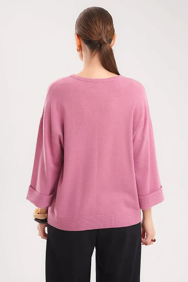 Джемпер CLEVER, т.розовый - фото 2