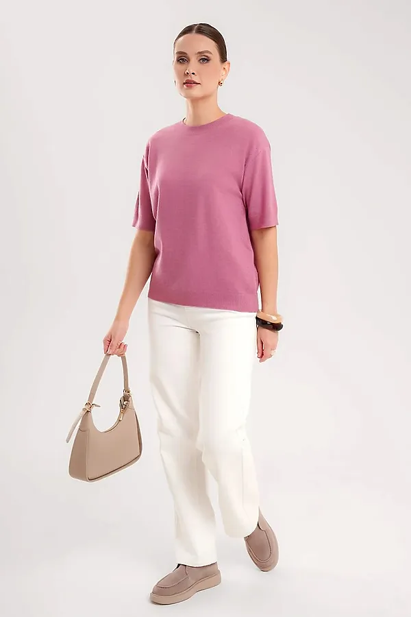 Джемпер CLEVER, т.розовый - фото 2