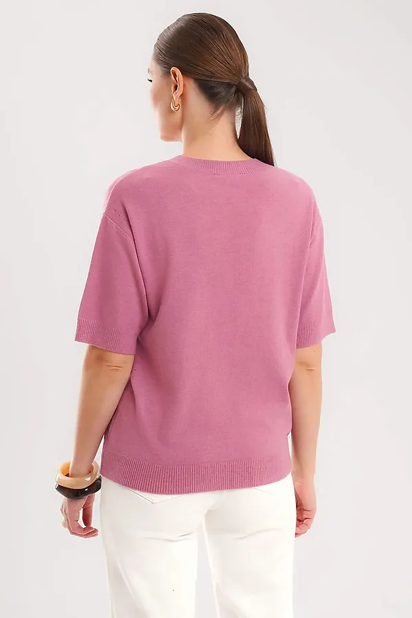Джемпер CLEVER, т.розовый - фото 2