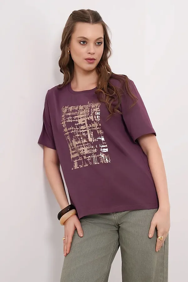 Футболка CLEVER, сливовый - фото 2