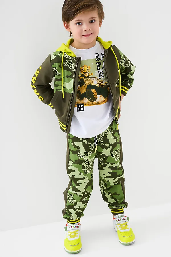 Толстовка трикотажная для мальчиков PLAYTODAY, разноцветный - фото 2