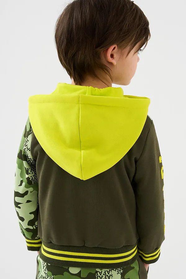 Толстовка трикотажная для мальчиков PLAYTODAY, разноцветный - фото 2