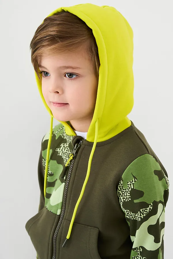 Толстовка трикотажная для мальчиков PLAYTODAY, разноцветный - фото 2