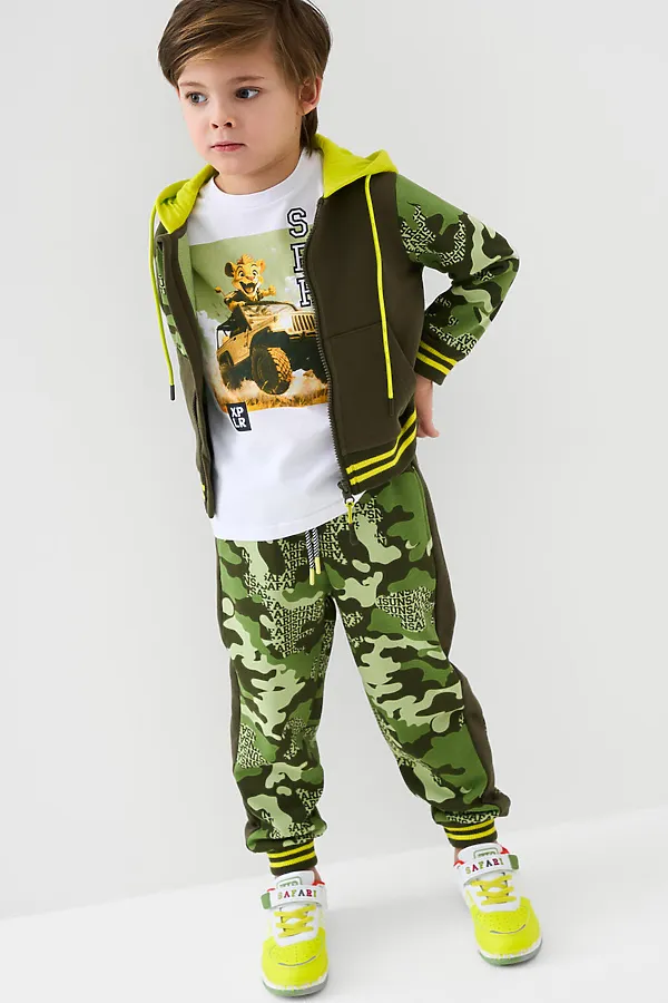 Толстовка трикотажная для мальчиков PLAYTODAY, разноцветный - фото 2