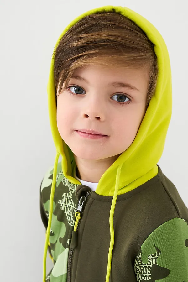 Толстовка трикотажная для мальчиков PLAYTODAY, разноцветный - фото 2