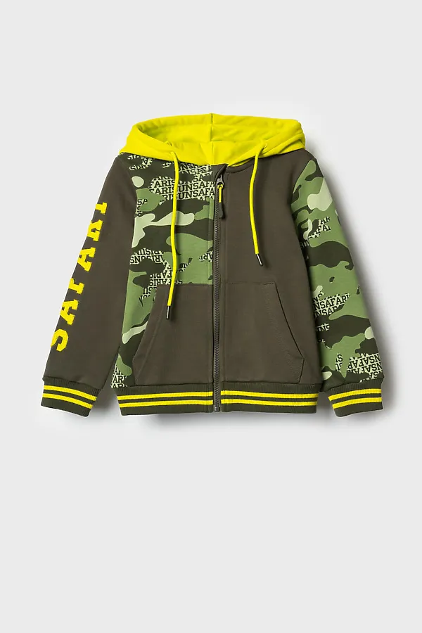 Толстовка трикотажная для мальчиков PLAYTODAY, разноцветный - фото 2