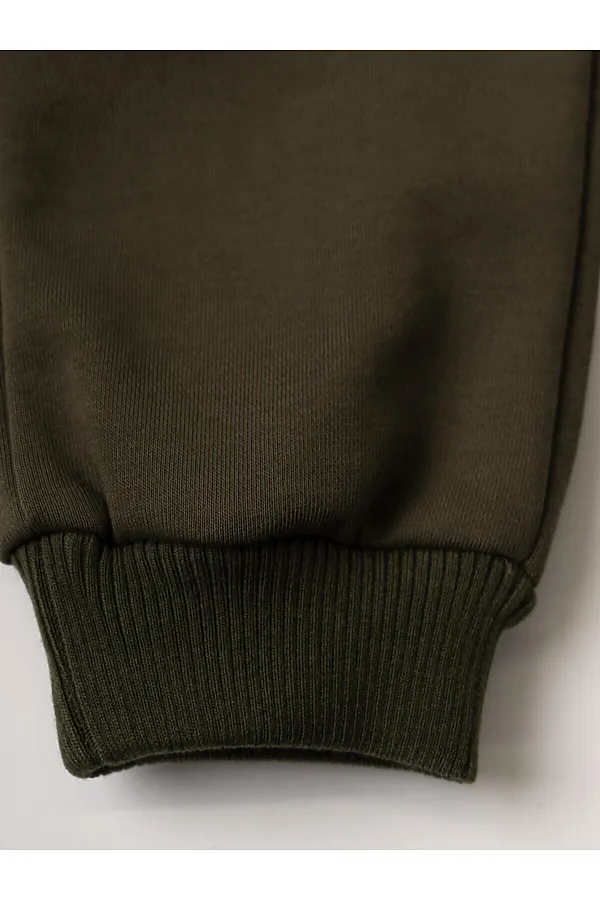 Брюки трикотажные для мальчиков PLAYTODAY, темно-зеленый - фото 2