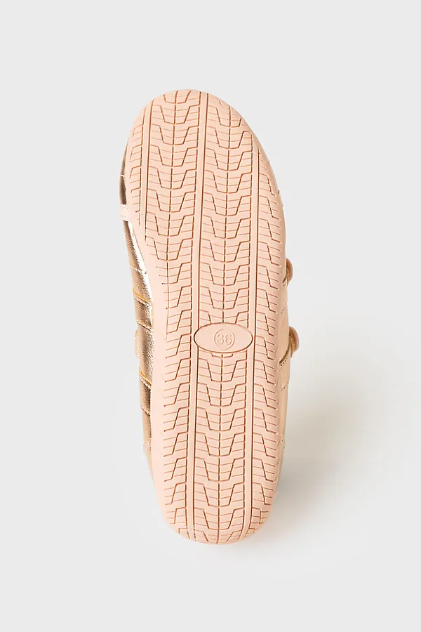 Полуботинки для девочек PLAYTODAY, золотой - фото 2