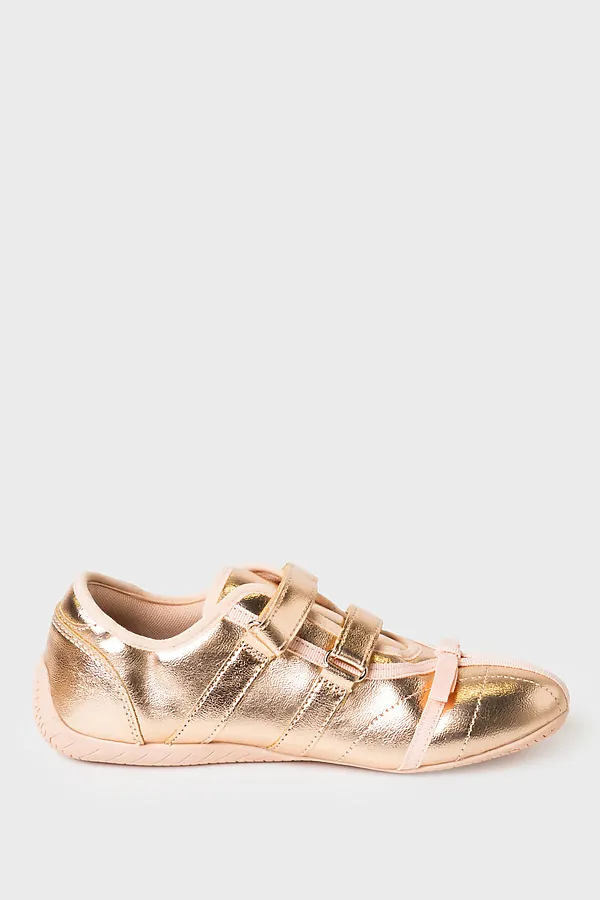 Полуботинки для девочек PLAYTODAY, золотой - фото 2