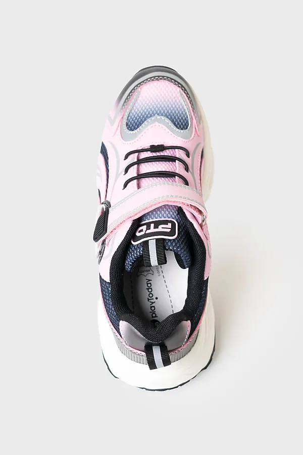 Полуботинки для девочек PLAYTODAY, розовый,черный - фото 2