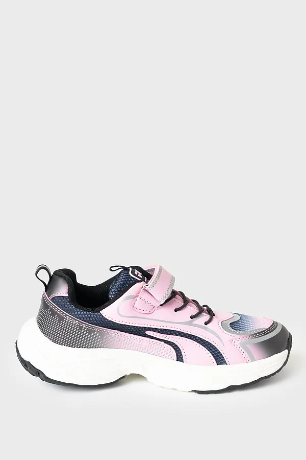 Полуботинки для девочек PLAYTODAY, розовый,черный - фото 2