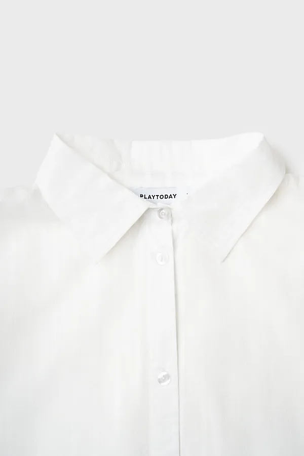 Комплект текстильный для женщин: рубашка, шорты PLAYTODAY, белый - фото 2
