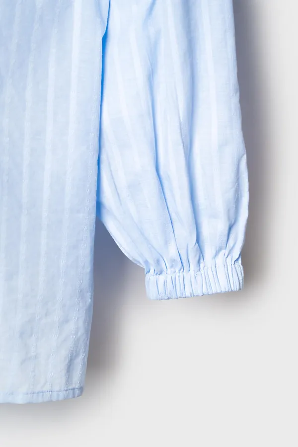 Комплект текстильный для женщин: рубашка, шорты PLAYTODAY, голубой - фото 2