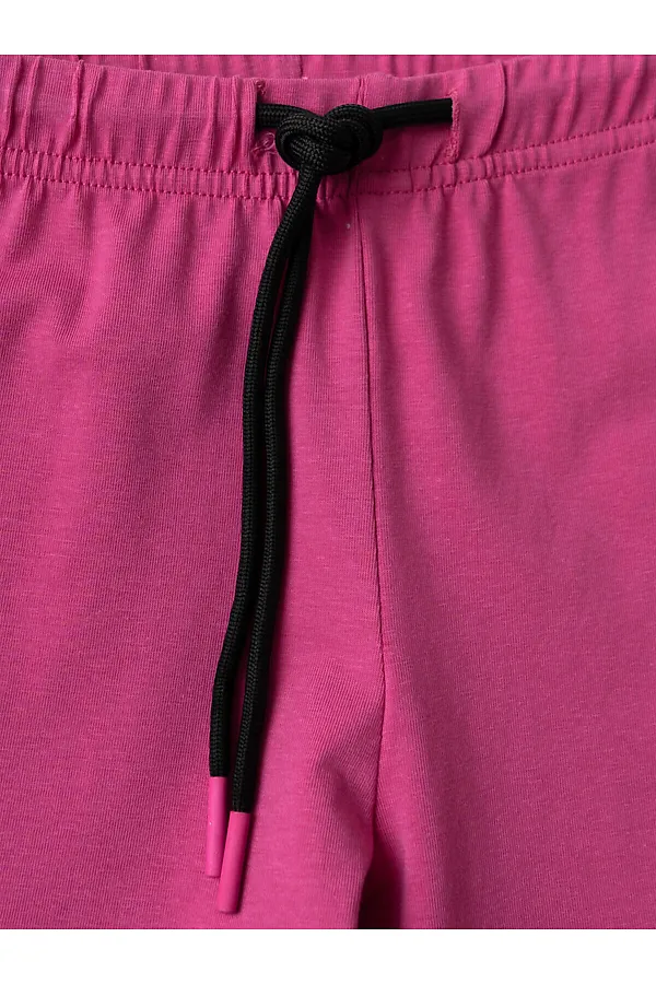 Брюки трикотажные для девочек, 2 пары в комплекте PLAYTODAY, черный,розовый - фото 2