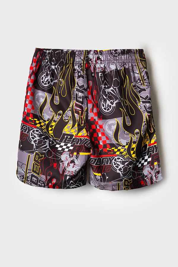 Шорты текстильные плавательные для мальчиков, длинные PLAYTODAY, разноцветный - фото 2