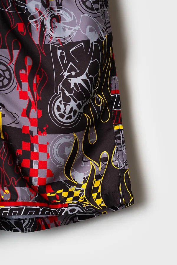 Шорты текстильные плавательные для мальчиков, длинные PLAYTODAY, разноцветный - фото 2