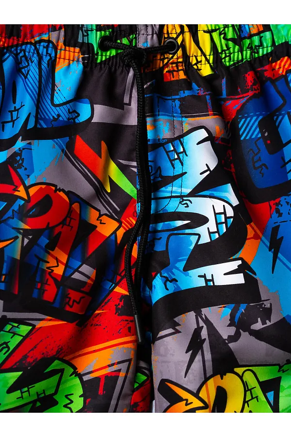 Шорты текстильные плавательные для мальчиков, средней длины PLAYTODAY, разноцветный - фото 2