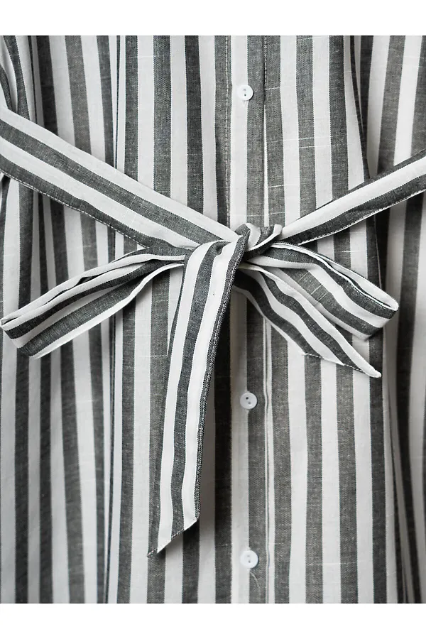 Платье текстильное для женщин PLAYTODAY, белый,черный - фото 2