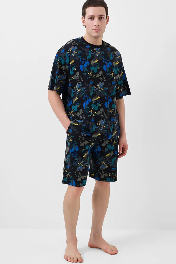 Пижама трикотажная для мужчин PLAYTODAY, разноцветный - фото 2