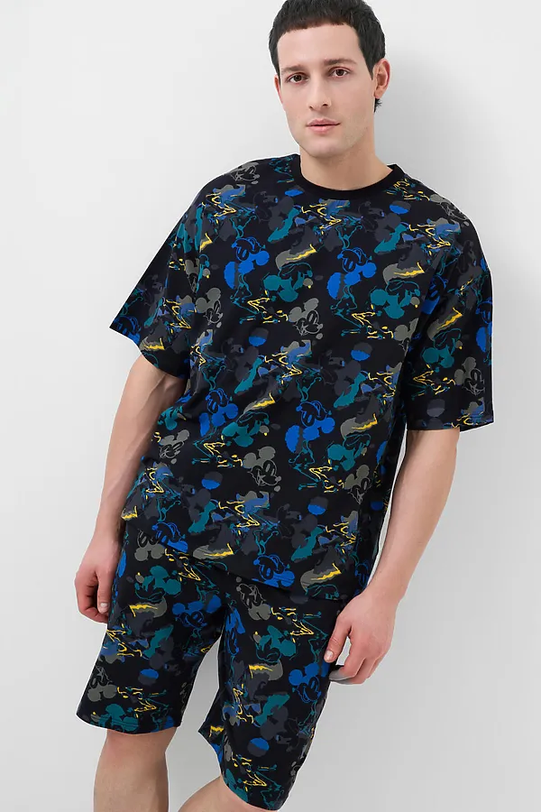 Пижама трикотажная для мужчин PLAYTODAY, разноцветный - фото 2