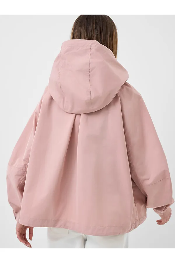 Куртка текстильная с полиуретановым покрытием для женщин (ветровка) PLAYTODAY, светло-розовый - фото 2