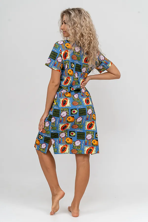 Халат 37007 НАТАЛИ, голубой - фото 2