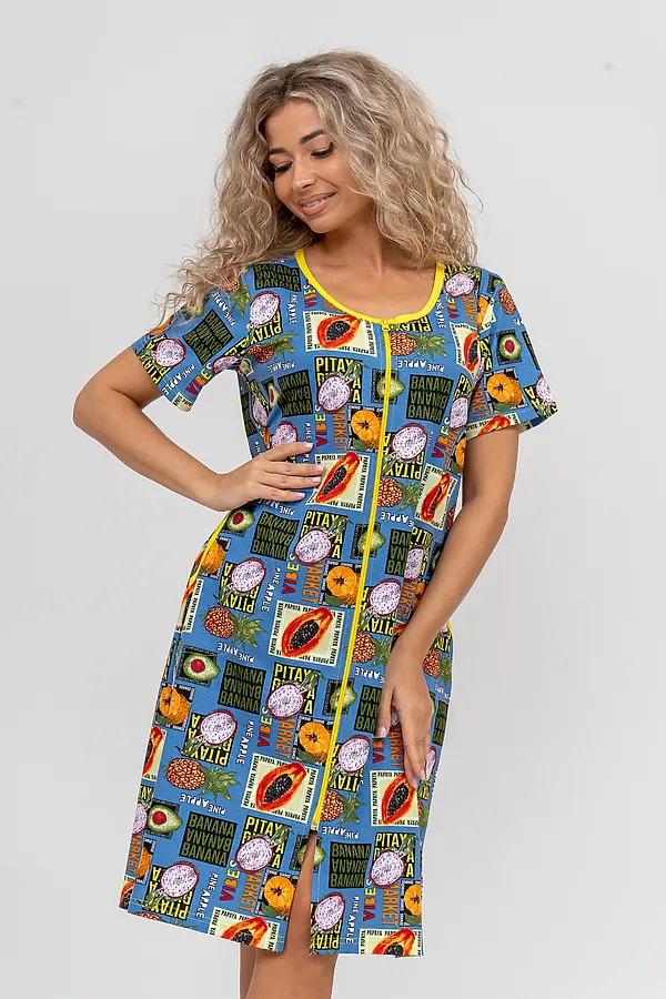 Халат 37007 НАТАЛИ, голубой - фото 2