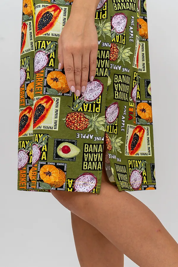 Халат 37007 НАТАЛИ, хаки - фото 2