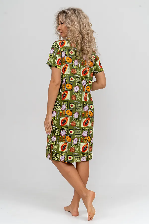 Халат 37007 НАТАЛИ, хаки - фото 2