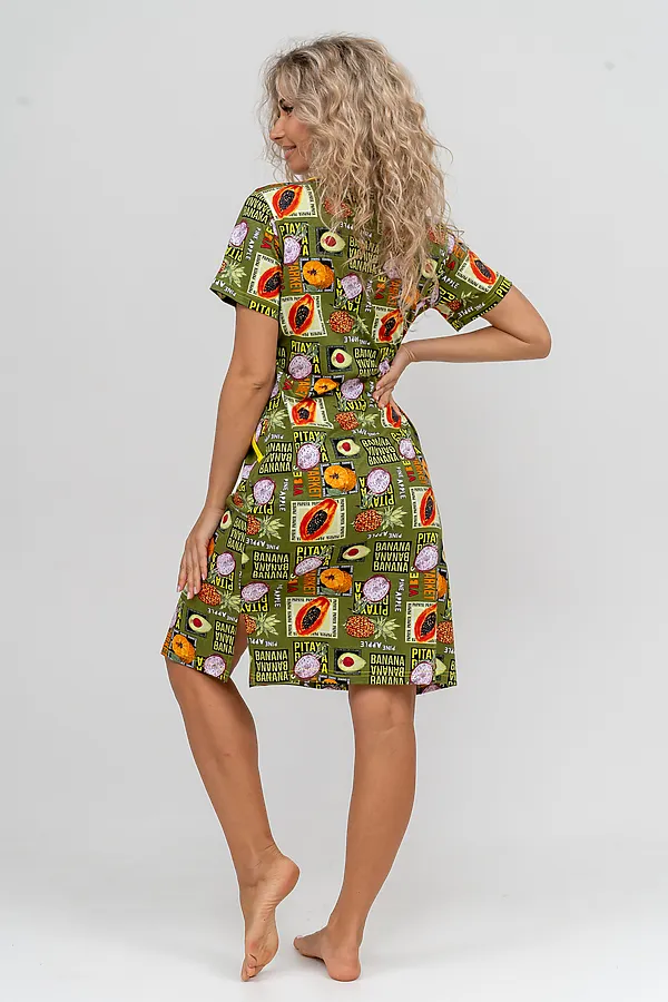 Халат 37007 НАТАЛИ, хаки - фото 2