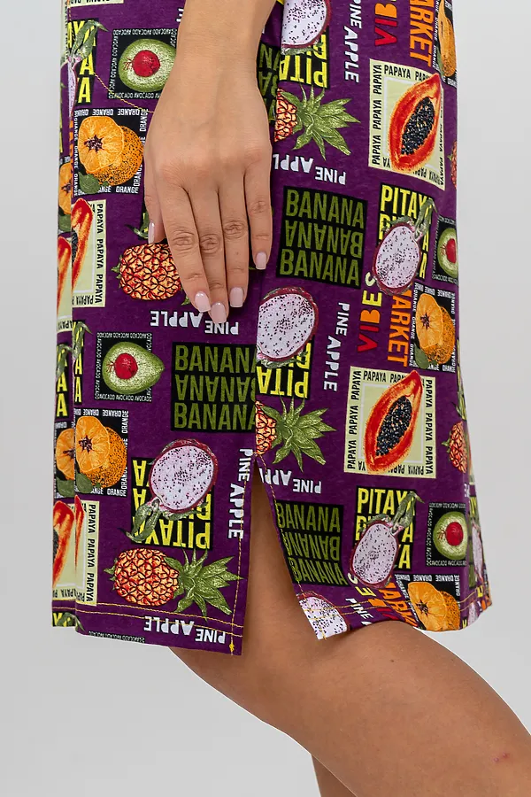 Халат 37007 НАТАЛИ, баклажан - фото 2