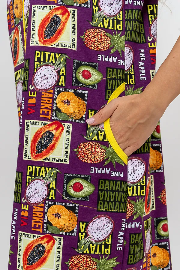 Халат 37007 НАТАЛИ, баклажан - фото 2