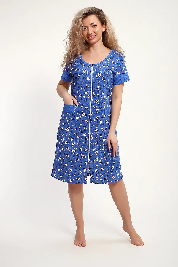 Халат 37005 НАТАЛИ, джинс - фото 2